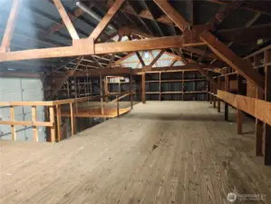 Loft area in shop