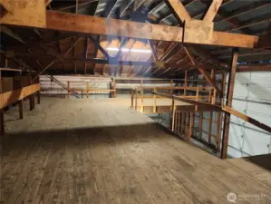 Loft area in shop