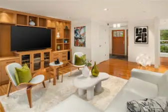 Door adjacent to front door is the powder room