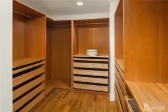 Primary walk-in closet