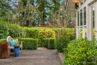 Courtyard off the kitchen
