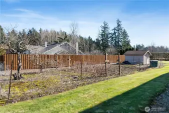 Fenced Garden Area