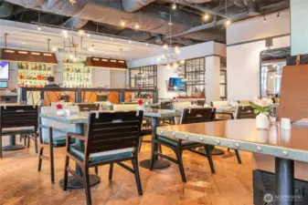 You'll enjoy the onsite restaurant -- All Water Seafood and Oyster Bar - amazing food!