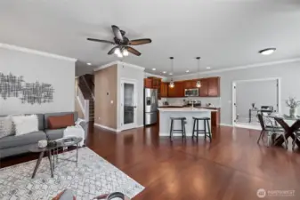 Kitchen with walk in pantry