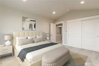 Staged Bedroom - digitally staged for sample purposes only.