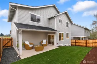 Staged Private deck - digitally staged for sample purposes only.