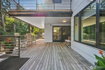 Deck on the main floor