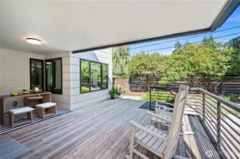 Deck on the main floor