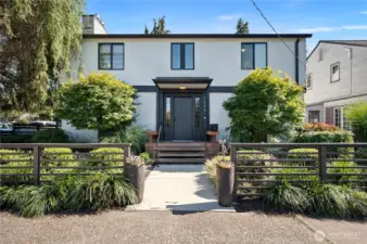 The front of the house