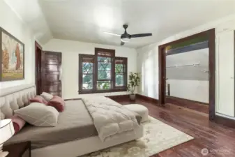 Primary Bedroom - Original Charming Millwork & Windows
