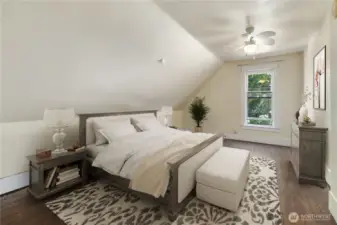 Bedroom #3 - Original Charming Millwork & Windows