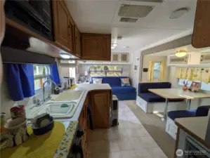 Inside the RV.  RV not included in purchase price but can be negotiated as part of sale or removed.