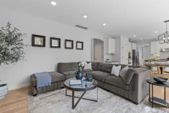 Open Family Room Space