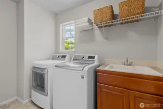 Laundry Room w/ Utility Sink