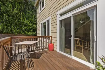 Deck Space off Kitchen Area