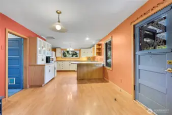 Dining area, Kitchen and Bedroom 3