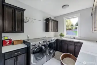 Exceptional utility room.