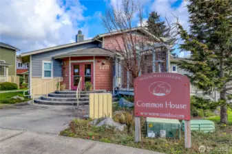 Common House: community gatherings for weekly dinners. Can also host your own events here!