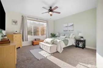 Large Primary bedroom with walk-in closet