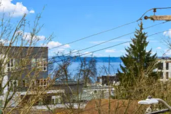 Partial water views from the west facing balcony