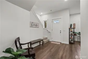 View Looking back at the Front Door. Large Entry allows room for guests to comfortably remove coats and shoes.