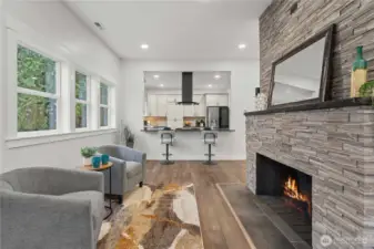 Cozy area to enjoy your morning coffee! Gorgeous Views from the New Windows!