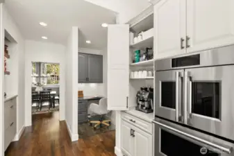 Don't miss the various work stations...this kitchen has it all!