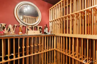 Climate controlled wine cellar