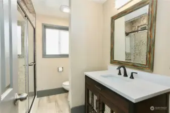 3/4 bath with privacy on this wing of the house