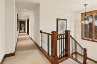 Upstairs hallway. Photo from previous listing