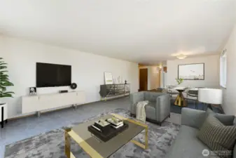 Unit A Living Room