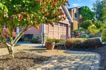 Pavers in front for an added touch of class