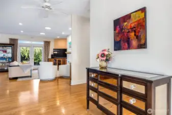 Spacious entryway leads to the heart of the home