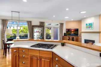 Tons of light in this lovely kitchen