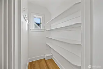 Walk-in hall closet, 2nd floor