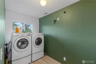 laundry off of kitchen and dining room