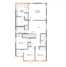 Rendering for layout, not of actual home