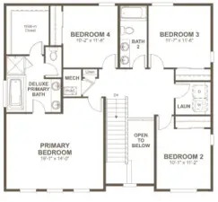 Second Floor - measurements are approximate