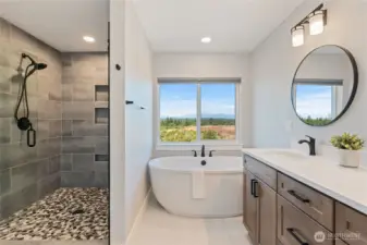 Soak in the tub and the sunset!