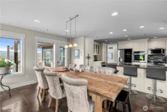 Dining Room with deck access.