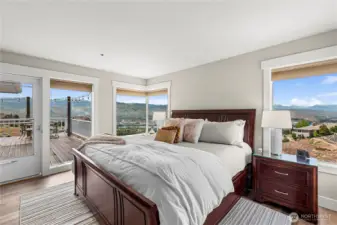 Primary Bedroom with private deck access.