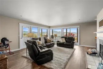 Family Room with lower deck access.