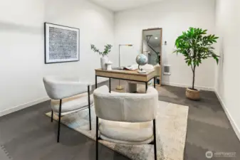 Additional Main Level Finished Room for Office/Den