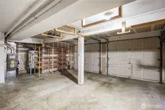 Lots of room for cars and toys in this 2-car garage!