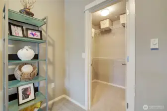 Bedroom 2 with walk-in closet.