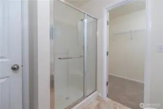 3/4 bath in primary bedroom.