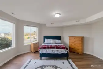 Lower level includes another spacious bedroom with walk-in closet. Luxury vinly plank flooring throughout lower level. Freshly painted!