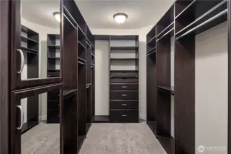 Custom closet with lots of storage!