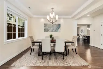 Abundant of natural light flows through the house!