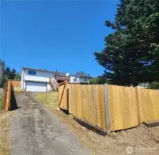 Alley access to backyard and large 2 car garage
